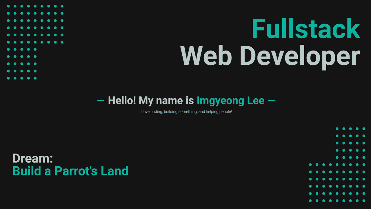 Portfolio website (new)
